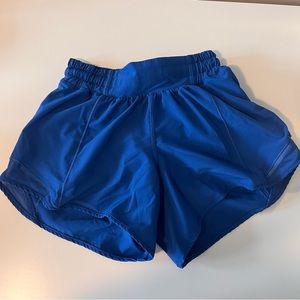 blue high rise lululemon hotty hots